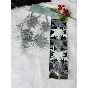 Clear Plastic Deer & Faux Pearl Holiday Ornaments